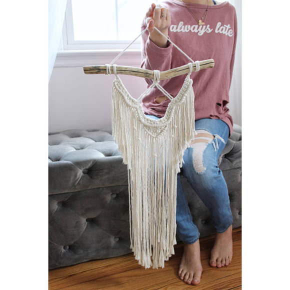 Macrame Wall Hanging Wall Art Bohemian Tapestry - Picture 6 of 6